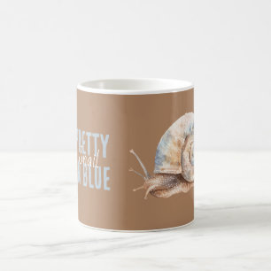 Pretty in Blue Snail Coffee Mug