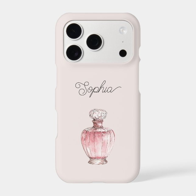 Pretty in Blush Pink Perfume Bottle (Back)