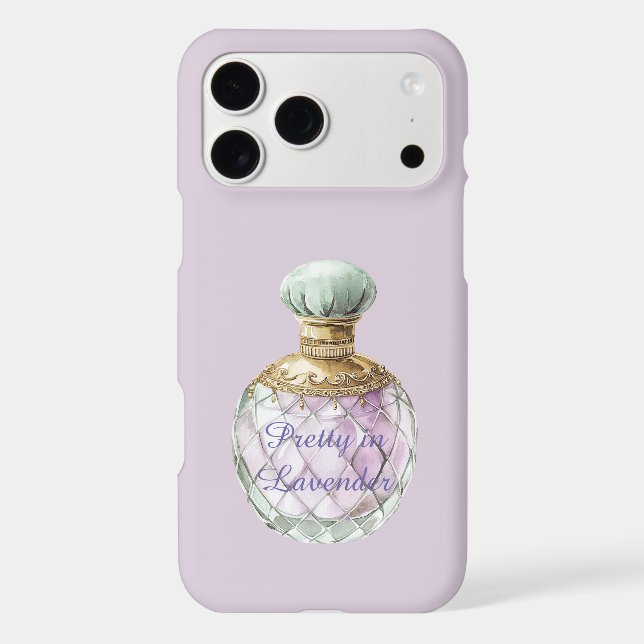 Pretty in Lavender Perfume Bottle (Back)