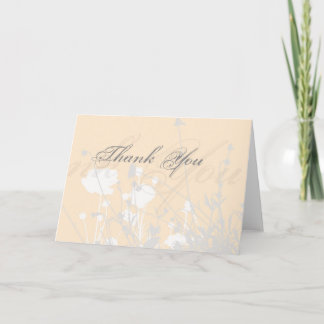 Pretty in Peach Thank You Card