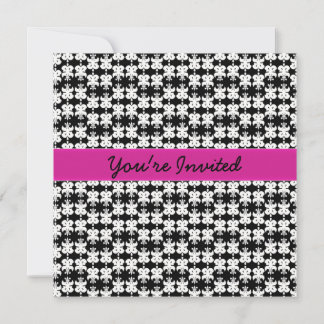 Pretty in Pink and Black Invitation