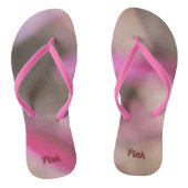Pretty in Pink and Taupe Thongs (Footbed)