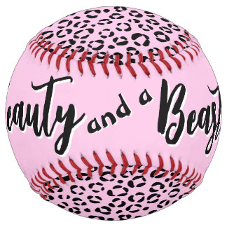 Pretty in Pink Animal Print (personalize) Softball