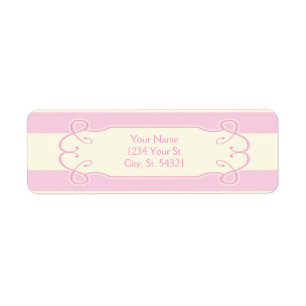 Pretty in Pink Baby Shower, Address Labels