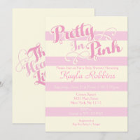 Pretty in Pink Baby Shower Invitations