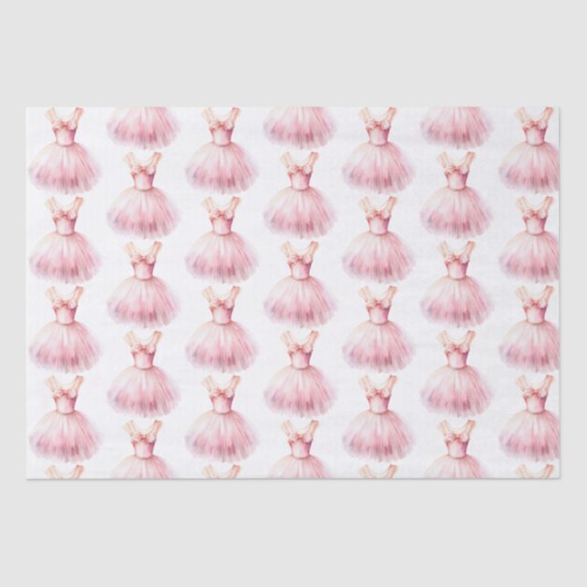Pretty in Pink Ballet Dress Tissue Paper (Front)