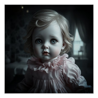 Pretty In Pink, Blonde Haired Doll (Miss January) Poster