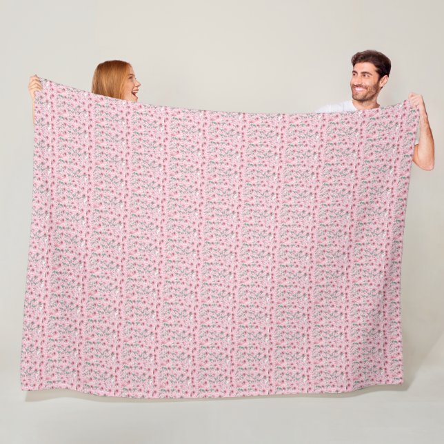 Pretty in Pink: Blushing Blooms Blanket (In Situ)