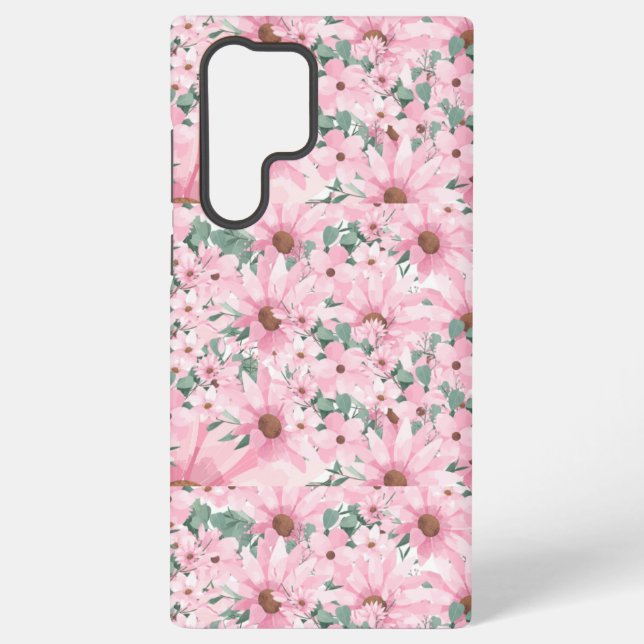    Pretty in Pink: Blushing Blooms iPhone Case (Back)