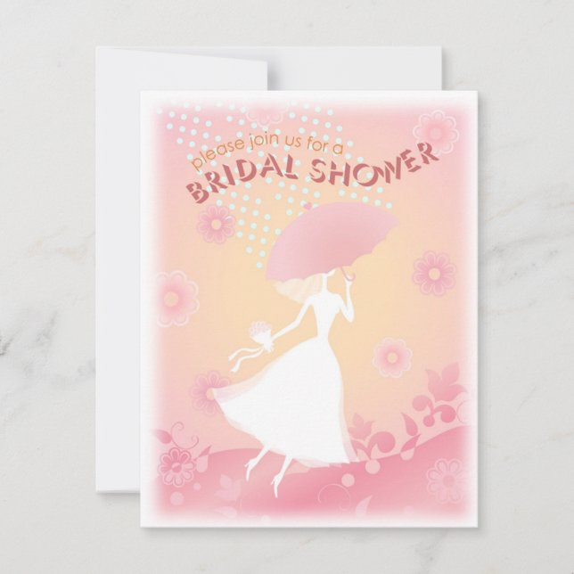 Pretty In Pink Bridal Shower Invitation (Front)