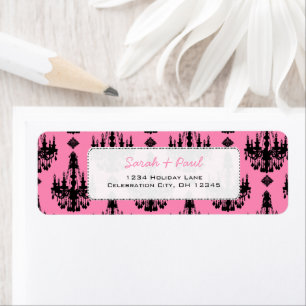 Pretty in Pink Chandeliers Return Address Label
