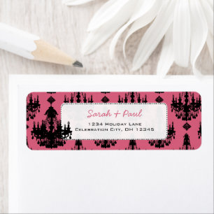 Pretty in Pink Chandeliers Return Address Label