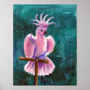 Pretty In Pink Cockatoo Poster
