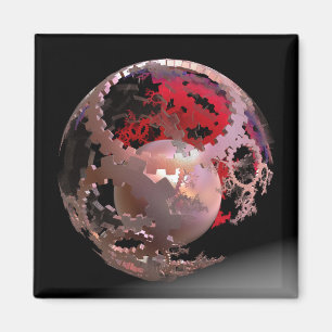Pretty in Pink Cogs Magnet
