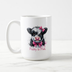 Pretty in Pink Cow Coffee Mug