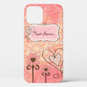 Pretty in Pink CUSTOM Name iPhone 12 Case