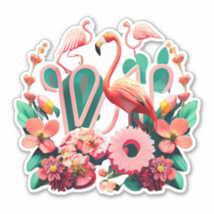 Pretty in Pink Flamingo Stickers for All Ages