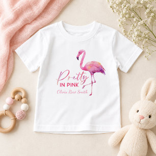 Pretty in Pink Flamingo Toddler Girl T-Shirt