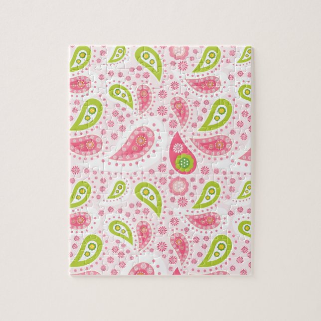 Pretty in pink girly gift ideas for girls jigsaw puzzle (Vertical)