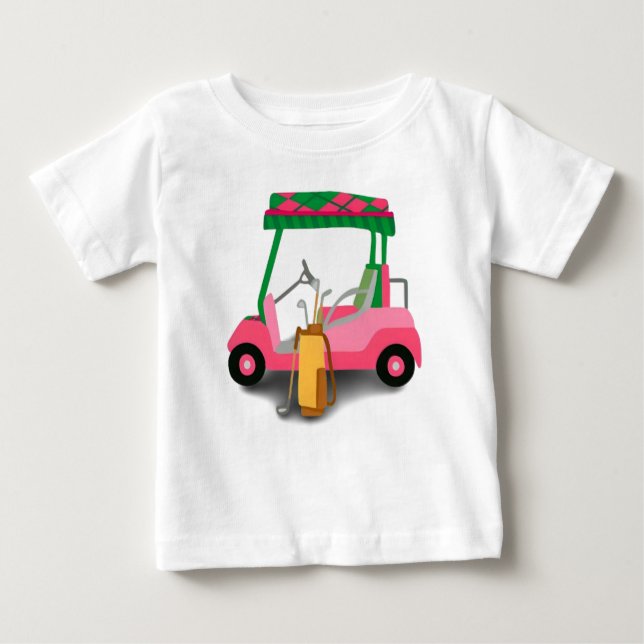 Pretty in Pink Golf Cart Tee (Front)