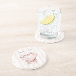 Pretty in Pink Heart Scarf Coaster