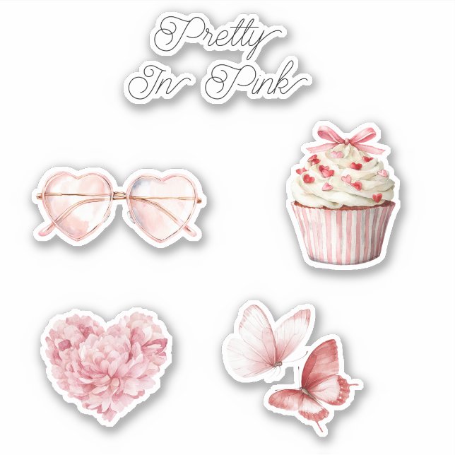 Pretty in Pink Heart Sunglasses  (Front)