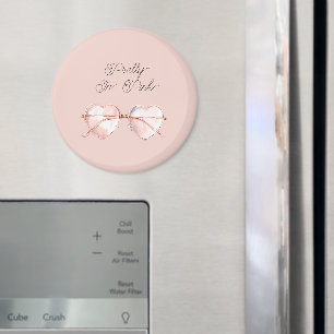 Pretty in Pink Heart Sunglasses  Magnet