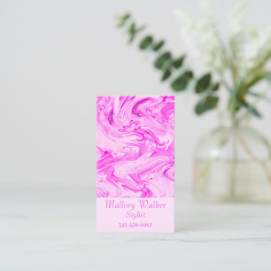 Pretty In Pink Hot Pink Blush Pink Business Card