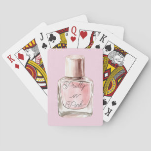 Pretty in Pink Nail Polish Playing Cards