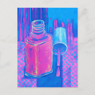 Pretty in Pink Nail Polish Postcard