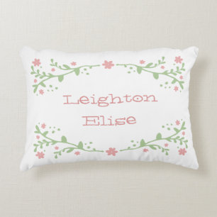 Pretty in Pink Name Pillow