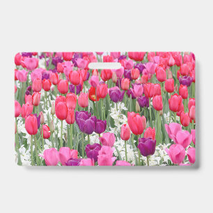 Pretty in Pink Petals ID Badge