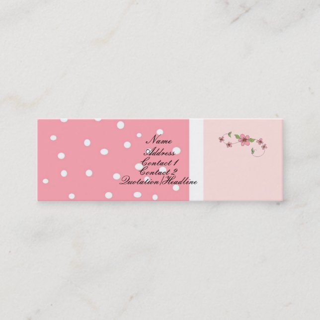 Pretty in Pink - Profile card (Front)