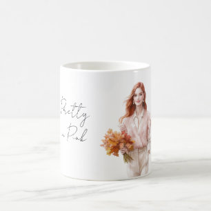 Pretty in Pink Redhead Coffee Mug