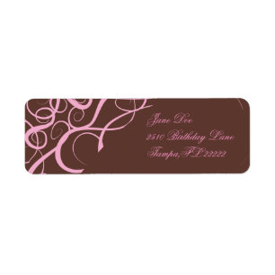 Pretty in Pink Return Address Label