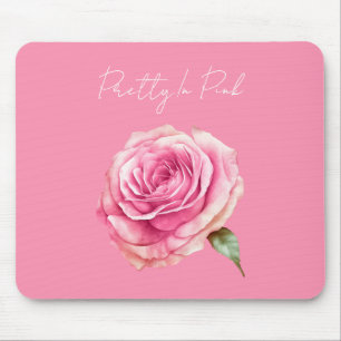 Pretty in Pink Rose Mouse Pad
