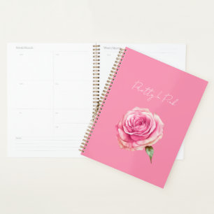 Pretty in Pink Rose Planner