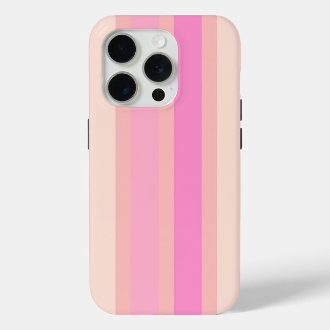Pretty in Pink Stripes Case-Mate iPhone Case (Back)