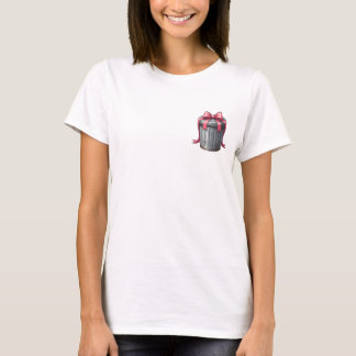 Pretty in Pink Surprise – Whimsical Trash Can Wrap T-Shirt