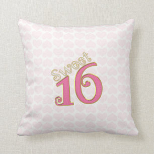 Pretty in Pink Sweet 16 Cushion