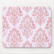 Pretty in Pink Victorian Damask Watercolor Pattern