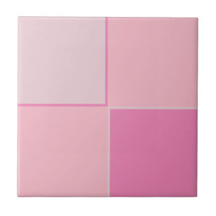 Pretty in pinks squares tile