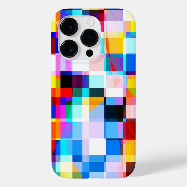 Pretty In Plaid 3 - Colourful iPhone Case (Back)