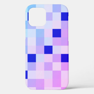 Pretty In Plaid 6 - Colours of Blue and Lavender iPhone 12 Pro Case