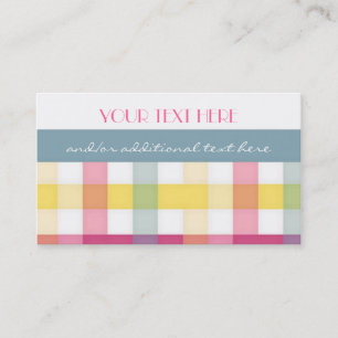 Pretty in Plaid Business Card