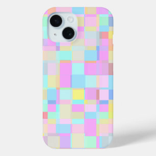 Pretty In Plaid - Soft Pastel Coloured iPhone 15 Case