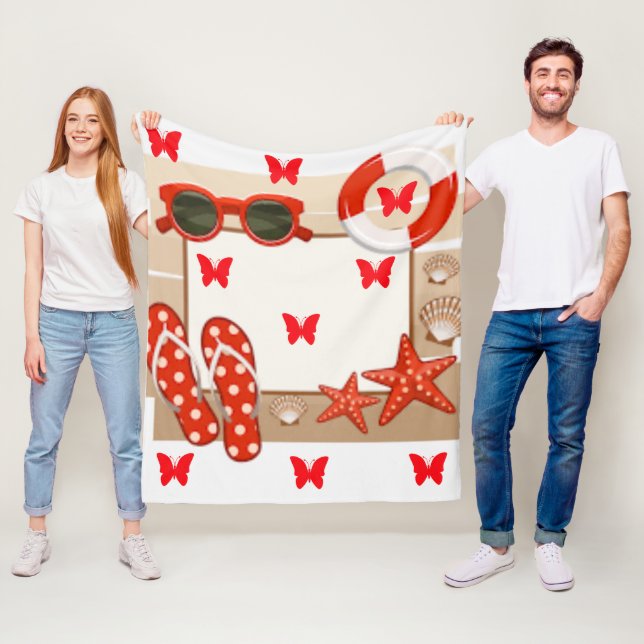 Pretty In Polka dots Collection  - Fleece Blanket (In Situ)