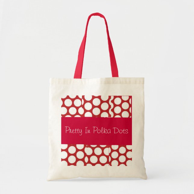 Pretty In Polka Dots Collection Tote Bag (Front)