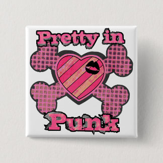 Pretty in Punk 15 Cm Square Badge