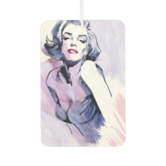 Pretty in Purple Car Air Freshener (Front)